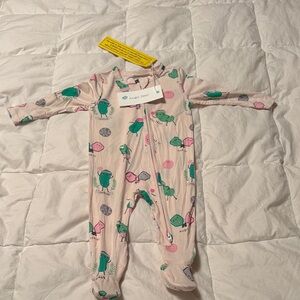 Angel Dear Pink and Green pickle ball sleeper